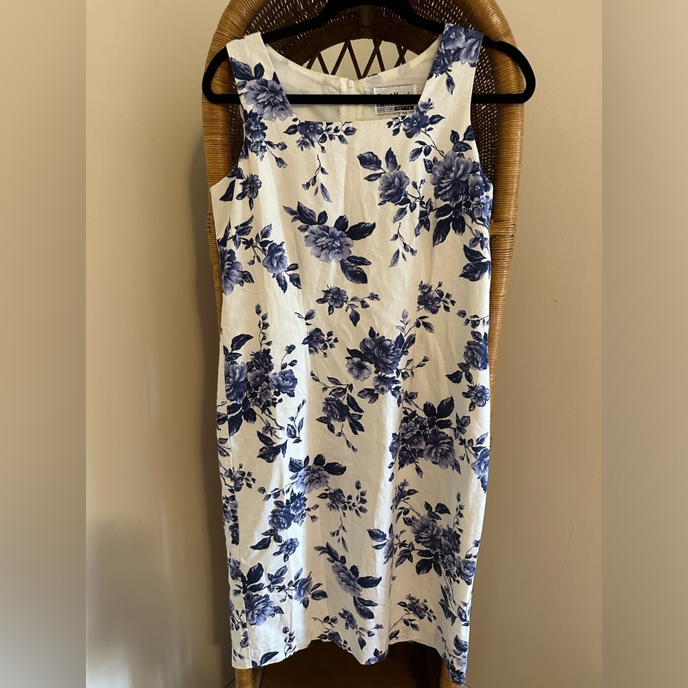 ✨5/$25 Vintage Sheri Martin Floral Sleeveless Sheath Dress